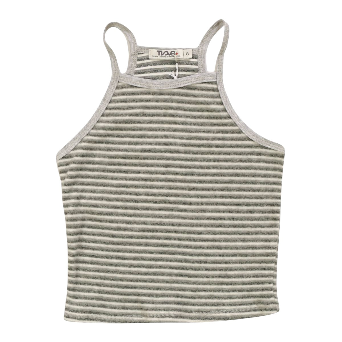 Striped Hacci Fitted Tank