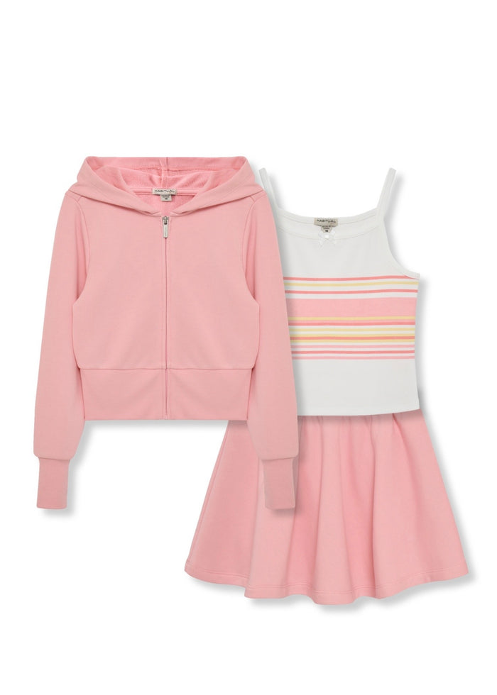 3 Piece Skort Set For Girls