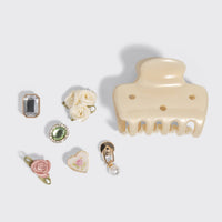 KitschPop™️ Cloud Clip 7pc Set Vintage - Pearlized Cream