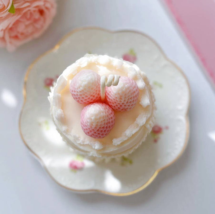 Strawberry Cake Candle