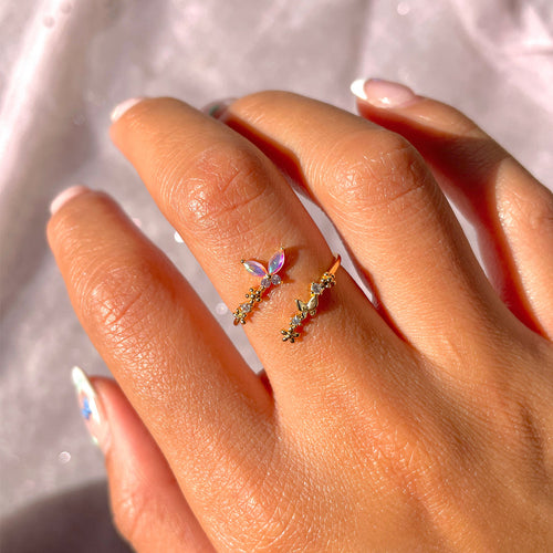 Butterfly Adjustable Ring