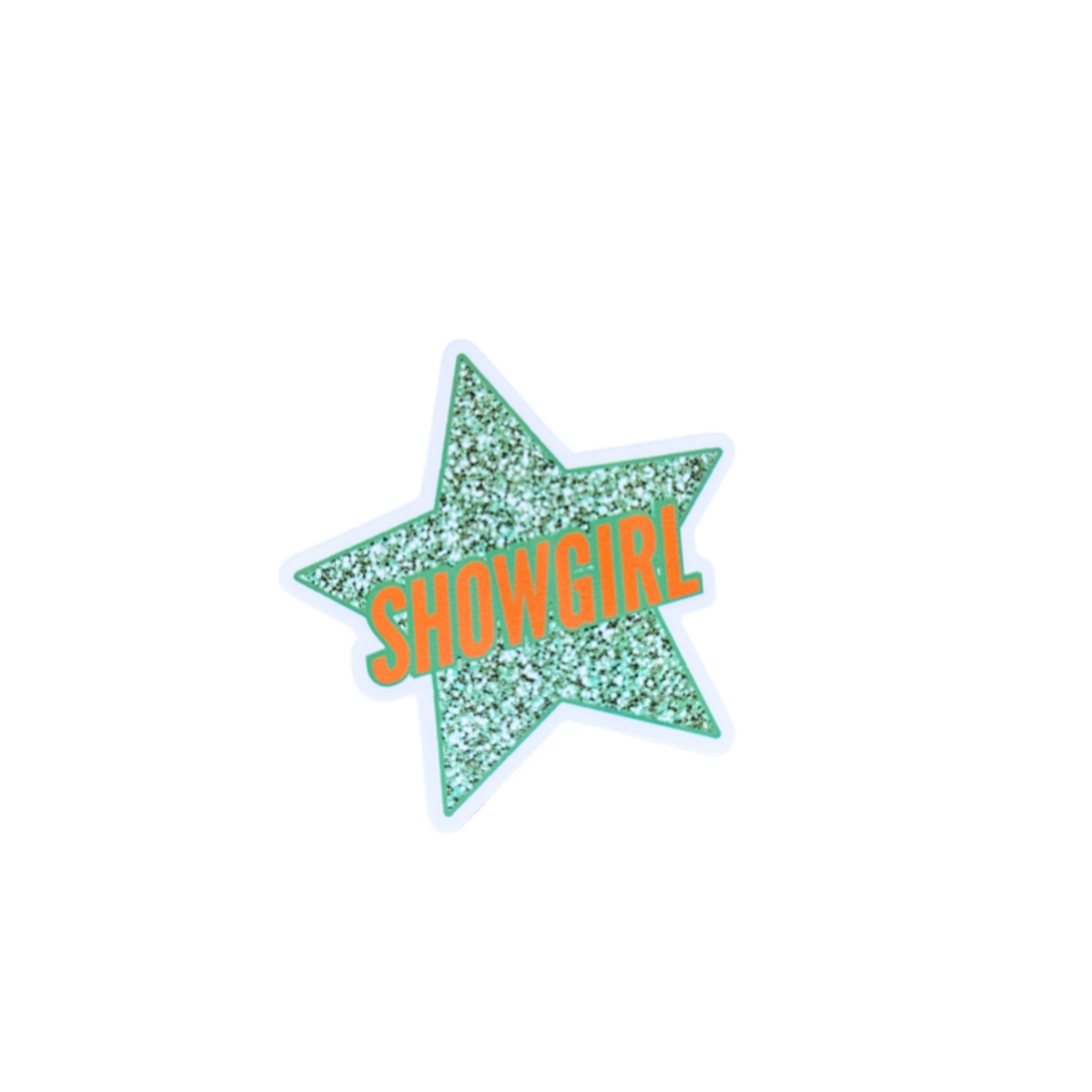 Showgirl Glitter Star Sticker