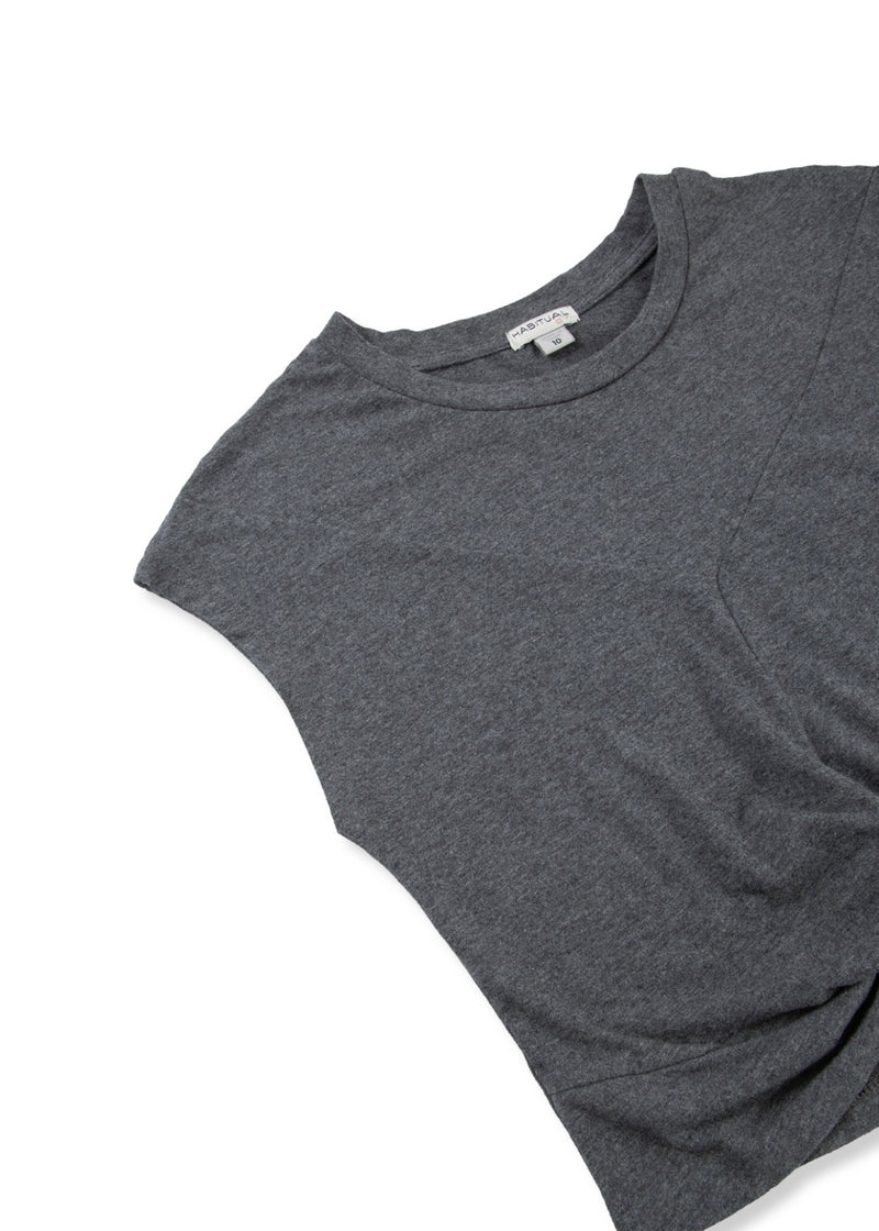 Twist Front Cotton Tee