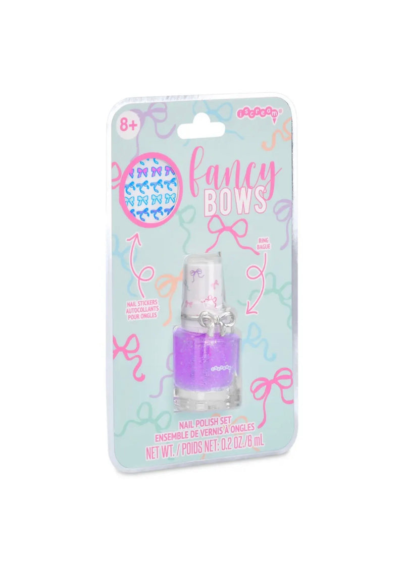Fancy Bows Nail Polish Ring Set