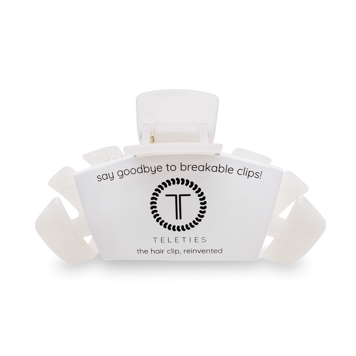 Classic Hair Clip | Large | Coconut White