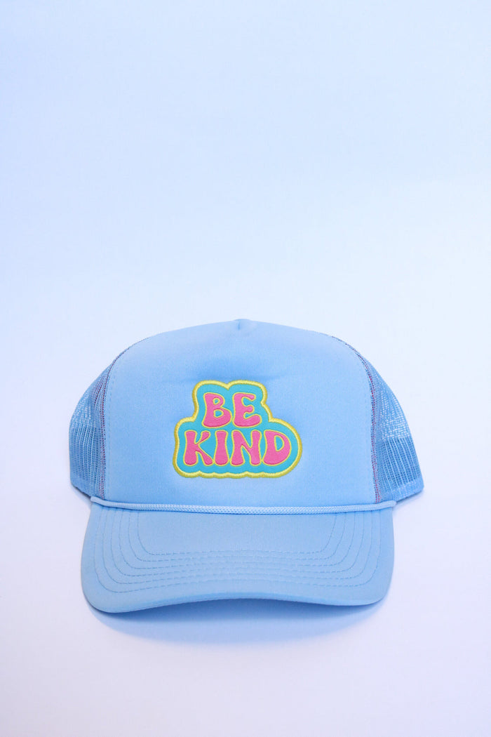 Be Kind Powder Blue Trucker