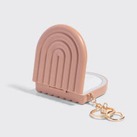 Terracotta Compact Mirror Keychain