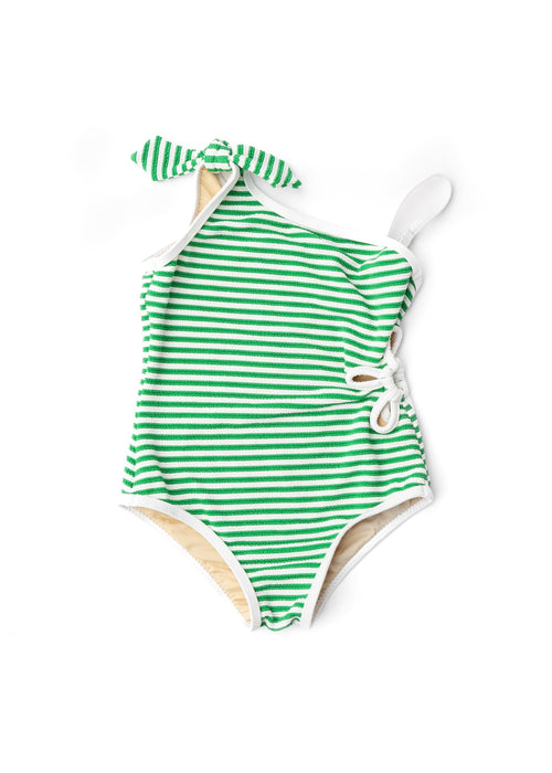 Ribbed Daisy Stripe One Piece