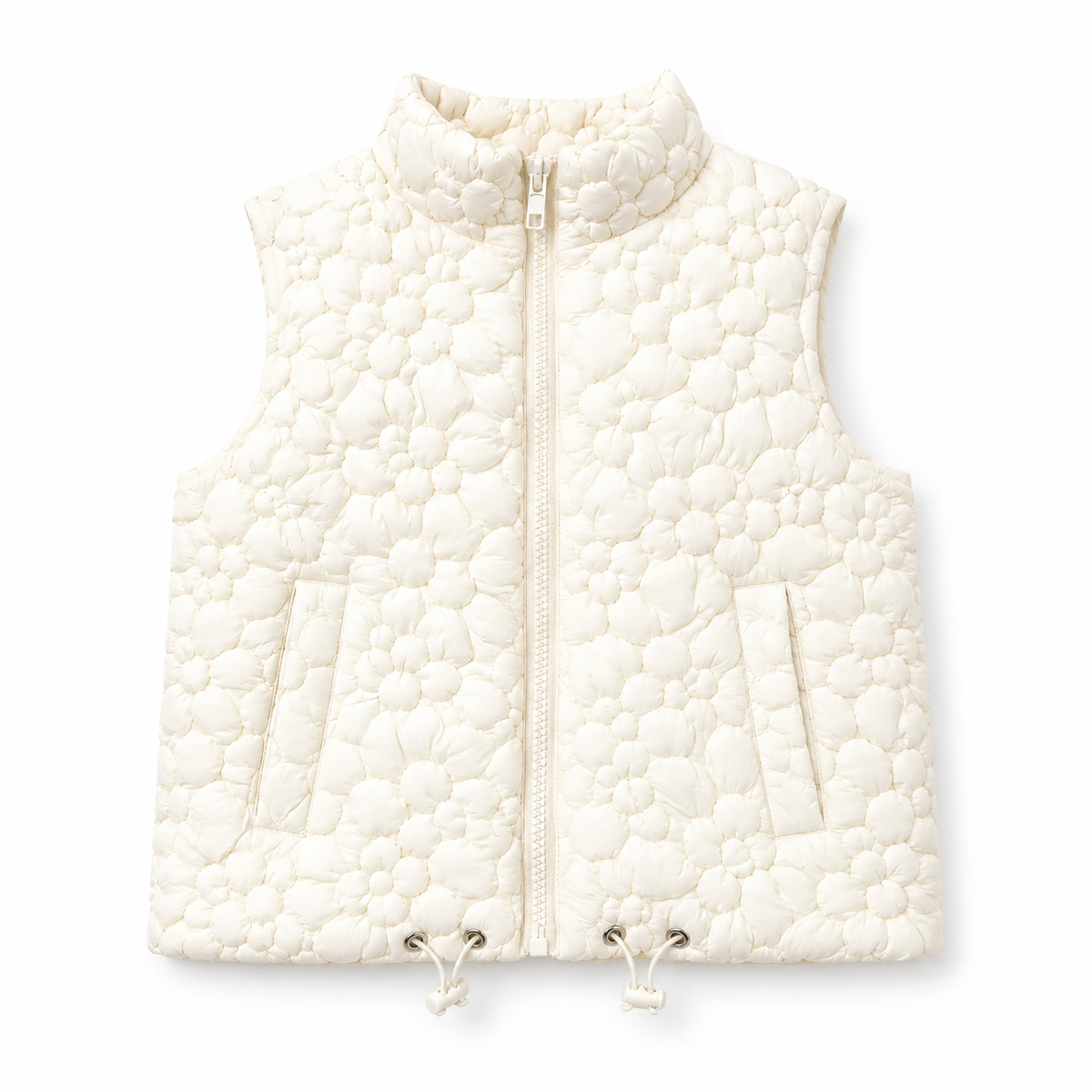 Daisy Bloom Quilted Puffer Vest