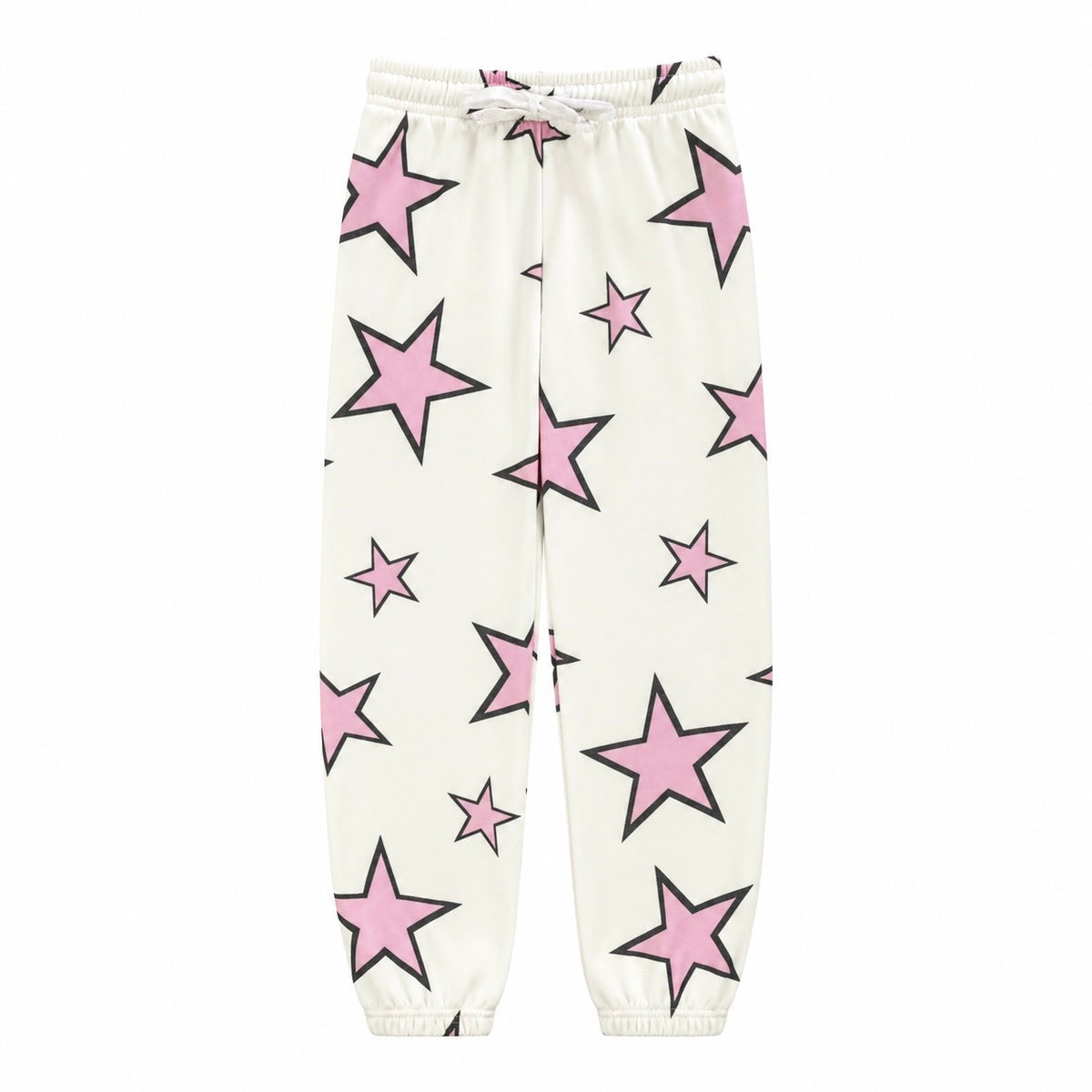 T2Love Pink Star Print Jogger Sweatpants