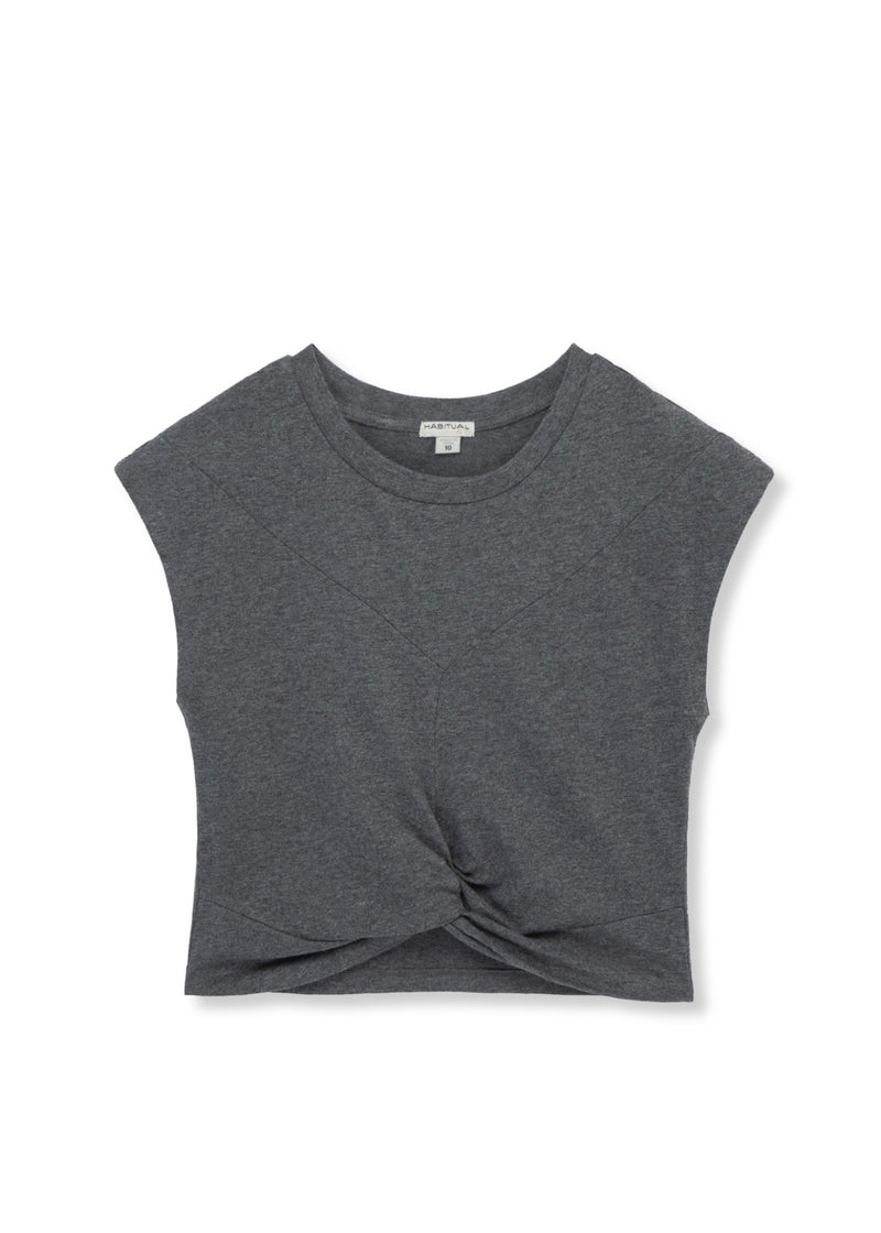 Twist Front Cotton Tee
