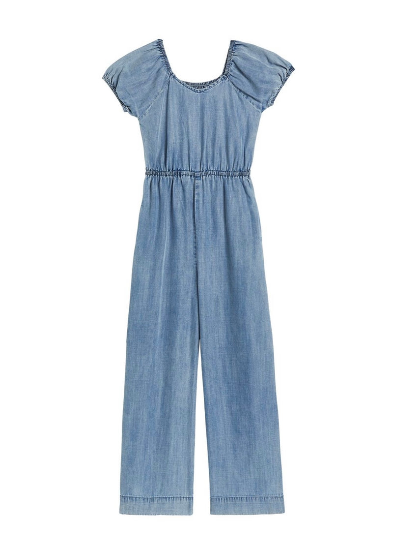 Cap Sleeve Wide Leg Jumpsuit