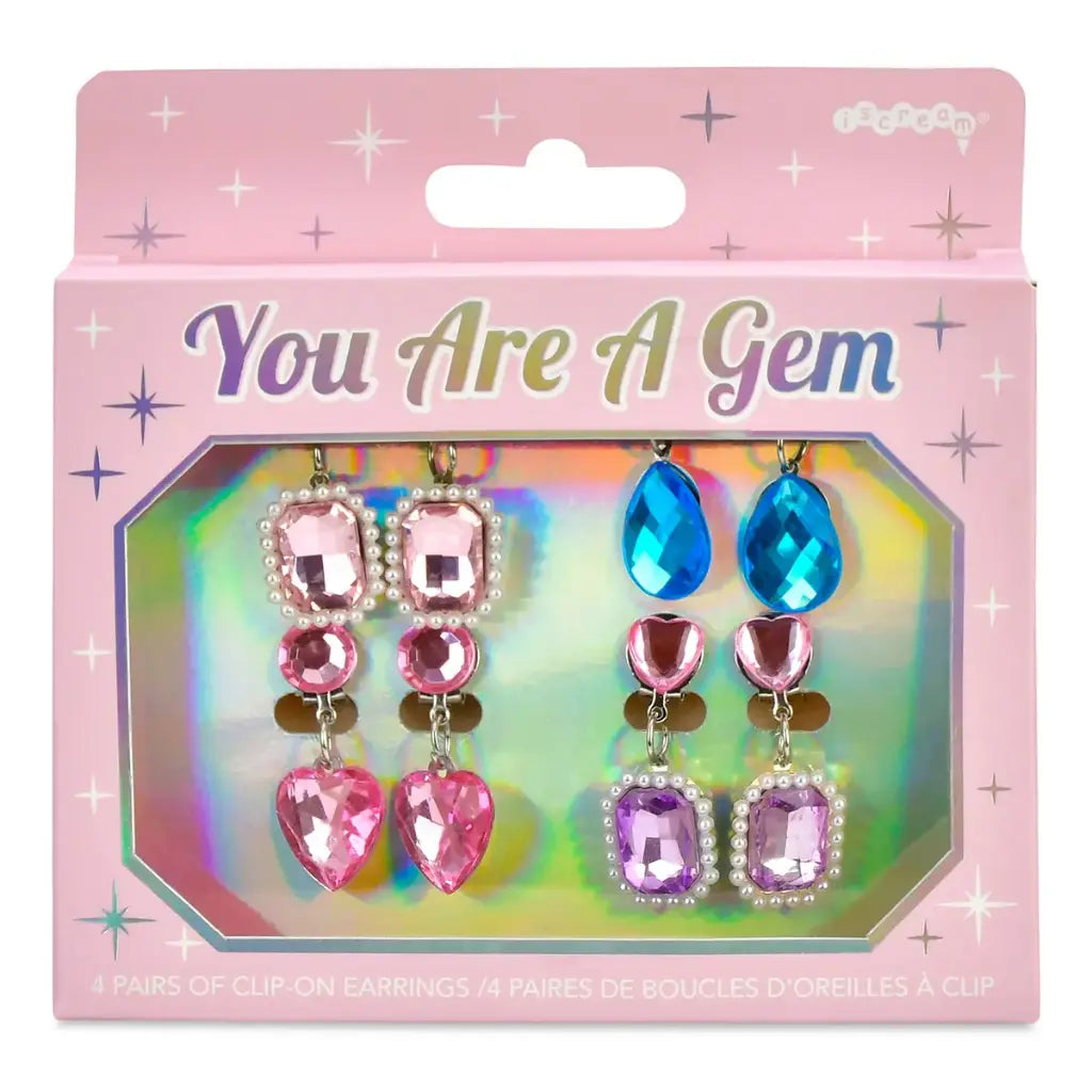 Iscream You're A Gem Clip-On Earring Set