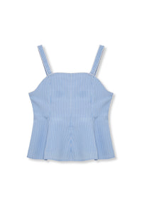 Striped Peplum Tank