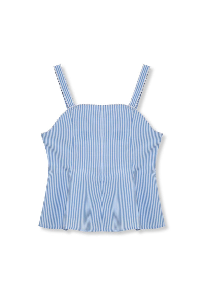 Striped Peplum Tank