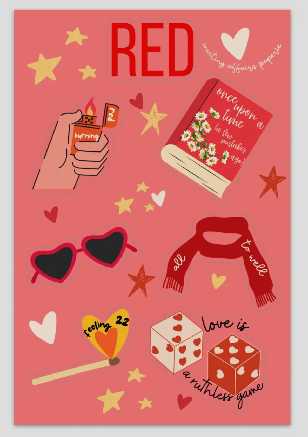 Taylor Swift Sticker Sheets (8 Styles)