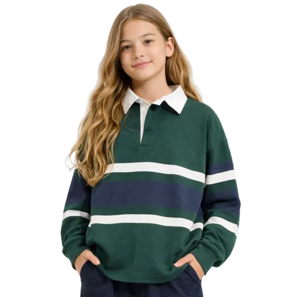 Alpine Stripe Rugby Polo