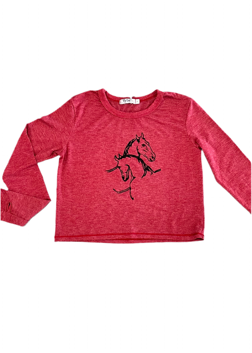 Horses Long Sleeve Tee