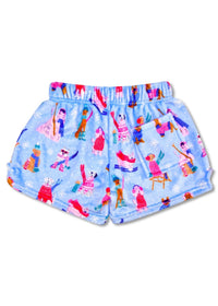 Ski Dogs Plush Shorts