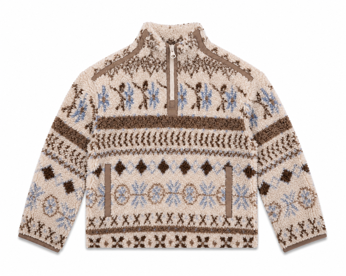 Aspen Fair Isle Sherpa Pullover