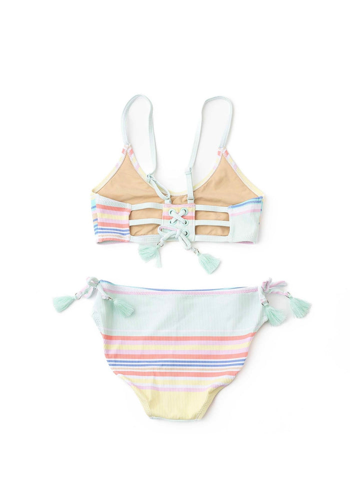 Surfer Stripe Ribbed Two Piece