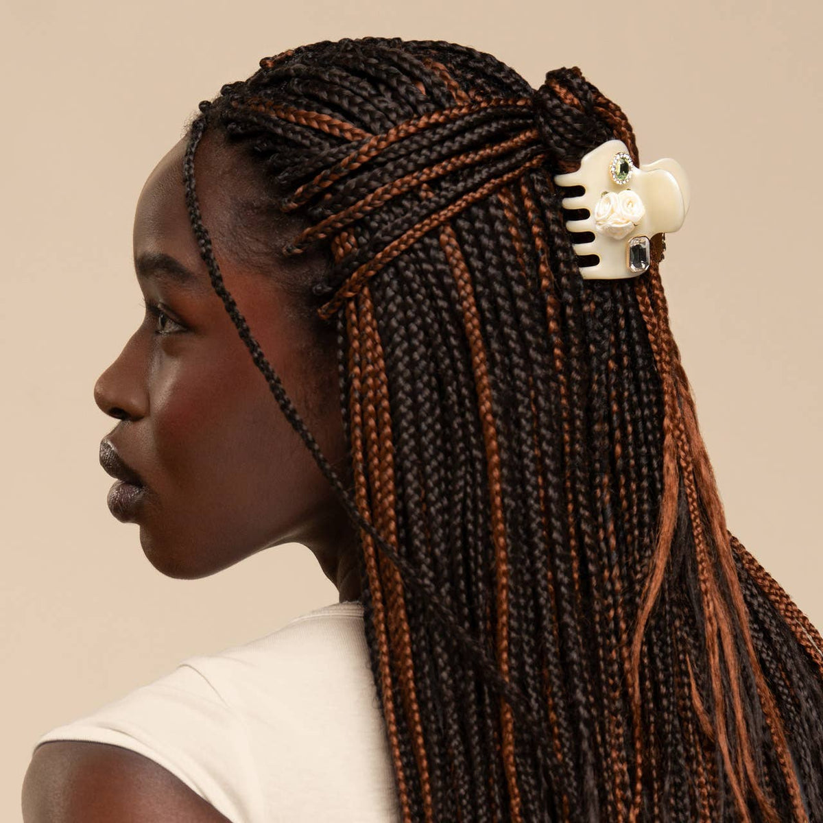 KitschPop™️ Cloud Clip 7pc Set Vintage - Pearlized Cream