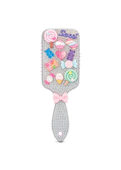Charming Rhinestone Paddle Brush