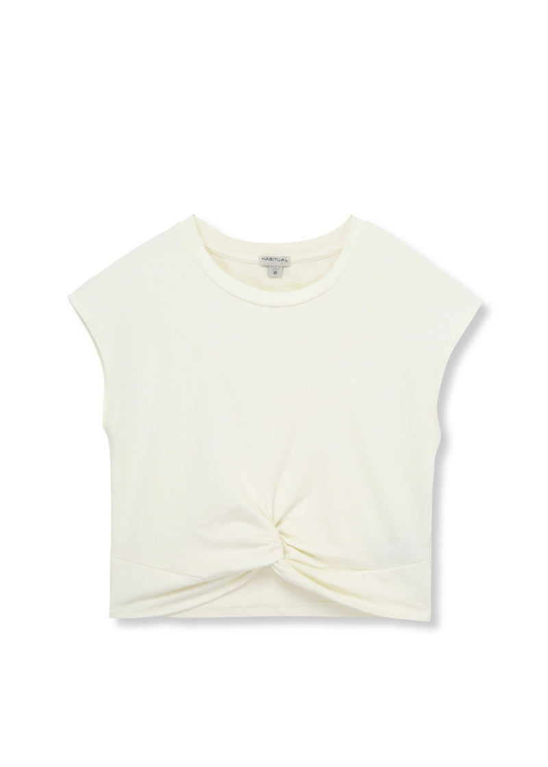 Twist Front Cotton Tee