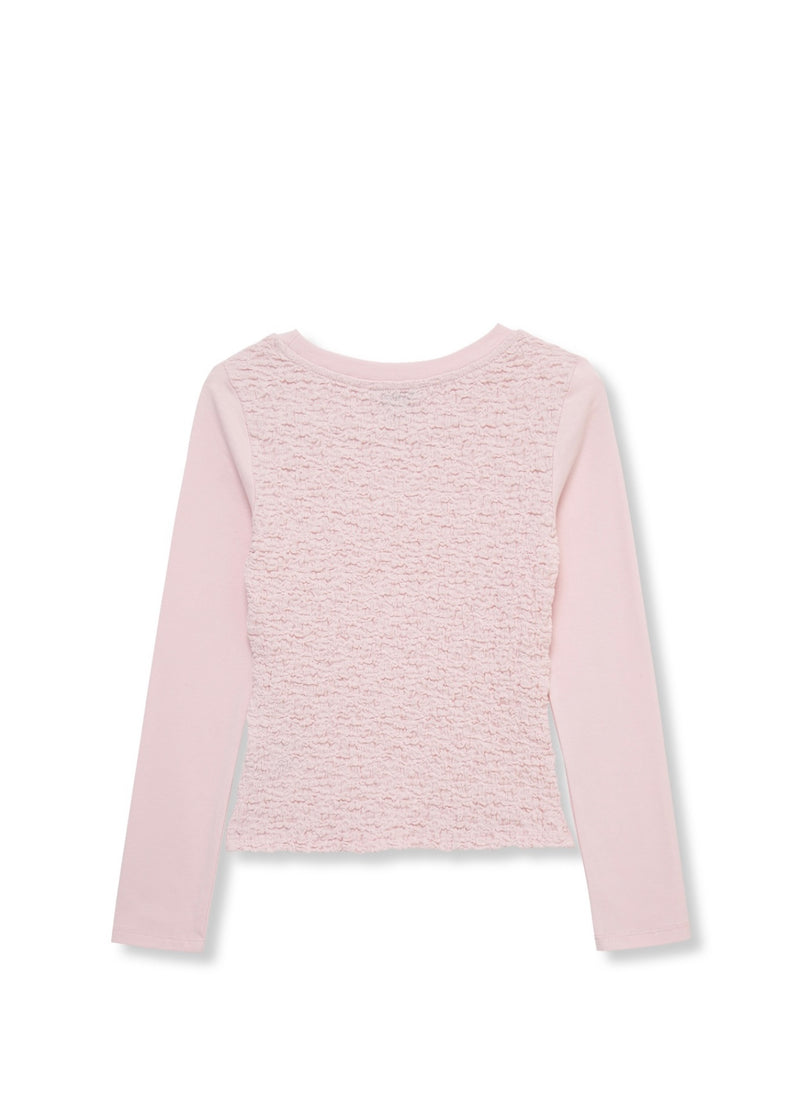 Smocked Long Sleeve Top