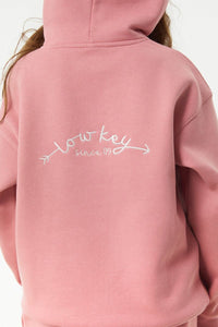 Jessie Lowkey Hoodie – Rose