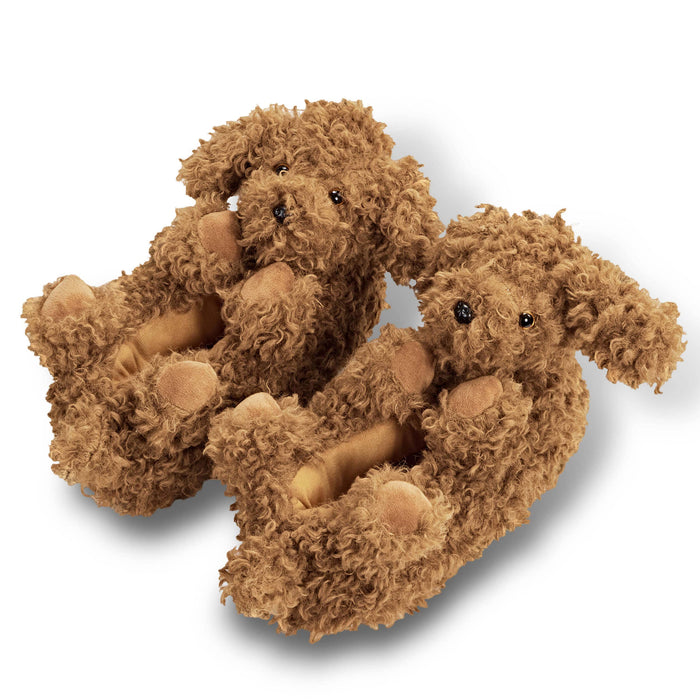 Coco the Doodle Plush Slippers