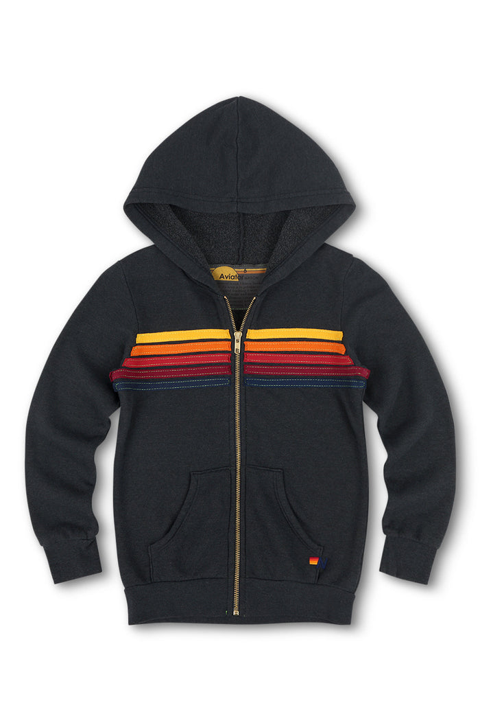 Aviator Kid’s Five Stripe Hoodie