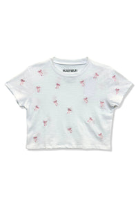 Tween Fearless Tee With Embroidered Bows