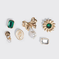 KitschPop™️ Charms 6pc Set - Vintage Emerald