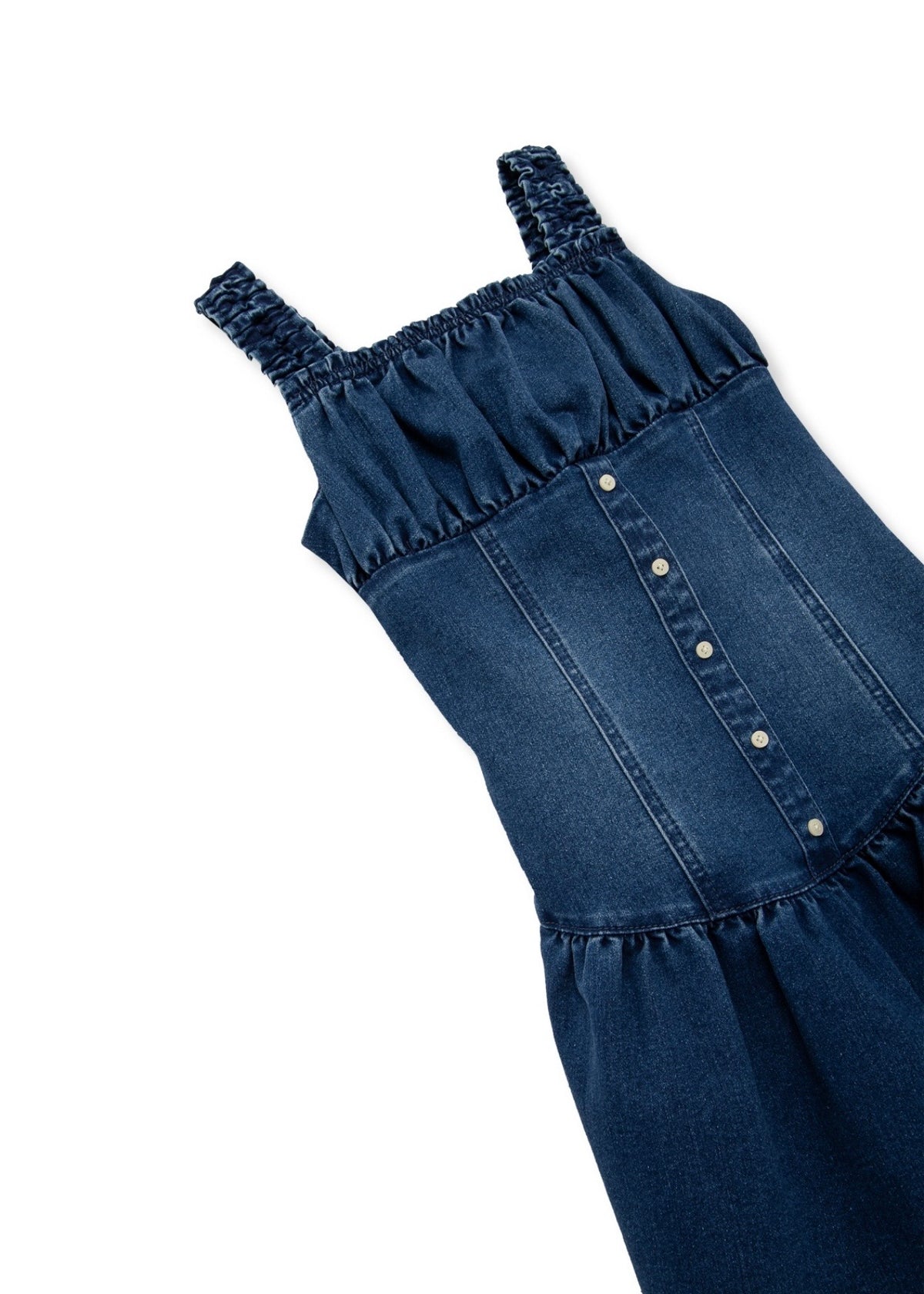 Denim Drop Waist Dress
