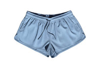 Ribbed Shorts-Pink And Blue