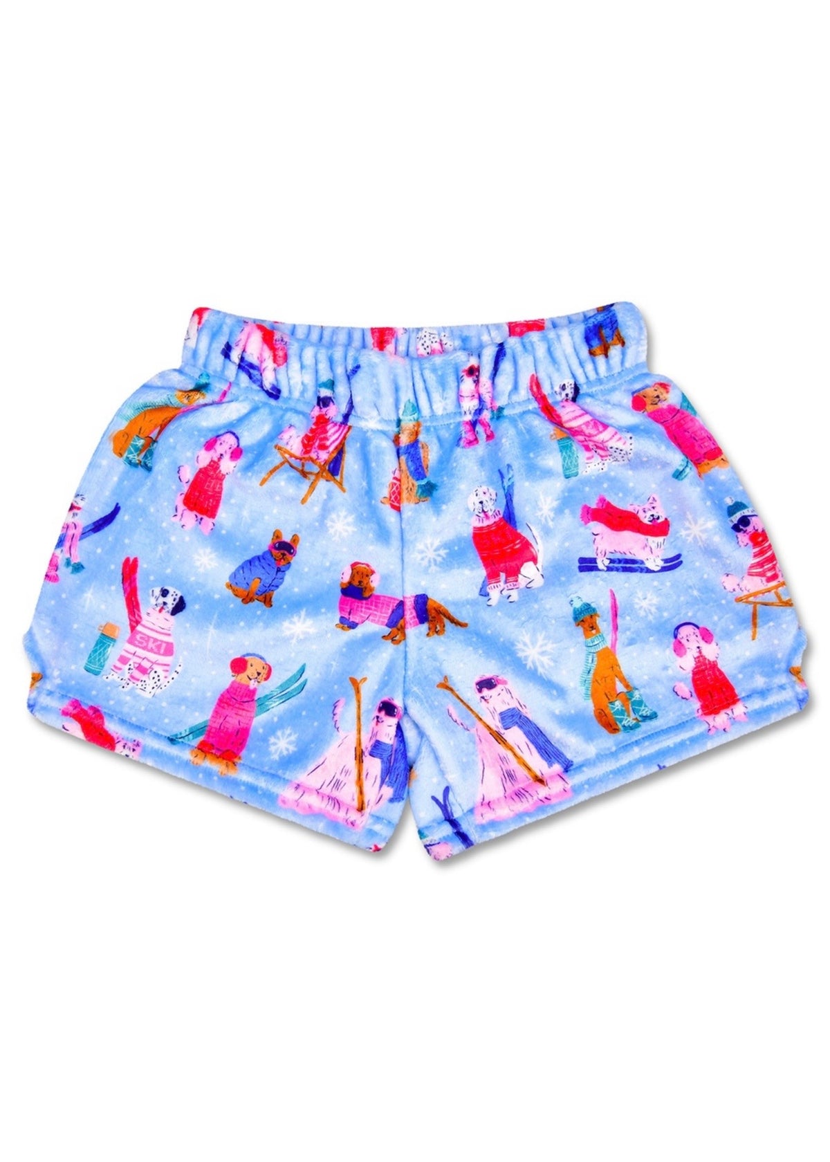 Ski Dogs Plush Shorts