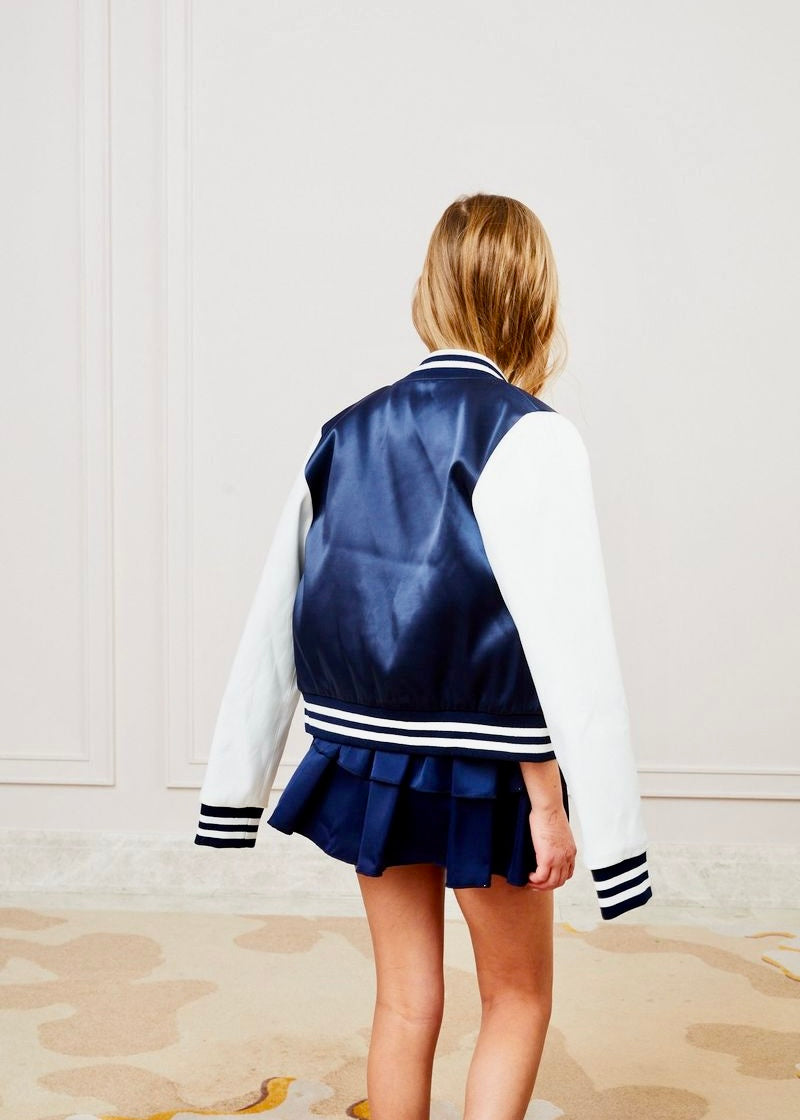 Valley Satin Varsity Jacket