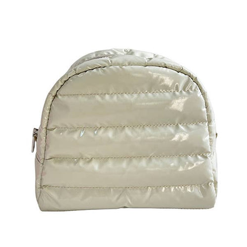 Irene Cosmetic Puffer Bag Eggshell