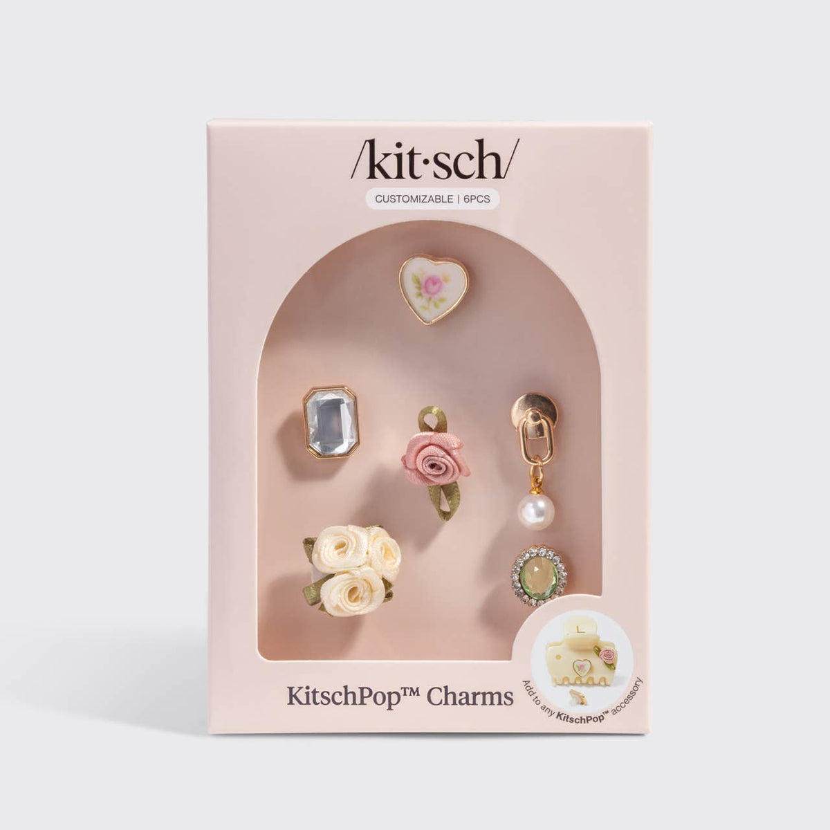 KitschPop™️ Charms 6pc Set - Vintage Ivory