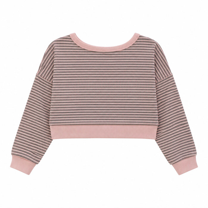 T2Love Blush Stripe Sweatshirt