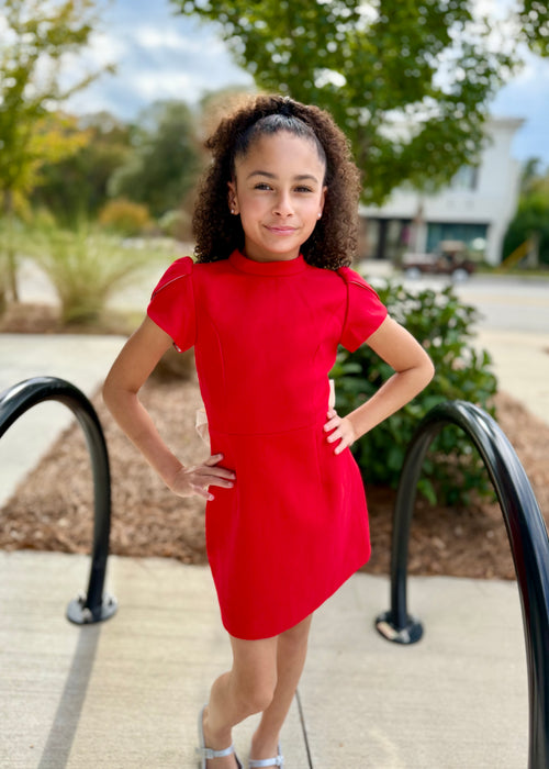 Imogen Button Bow Back Dress