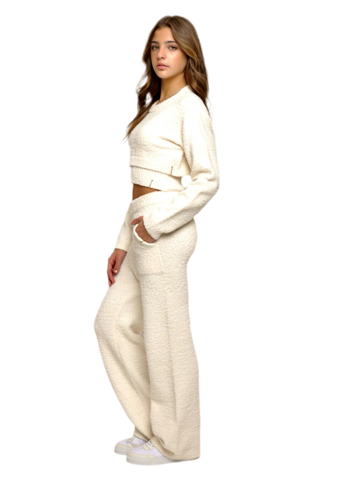 Plush Wide Knit Leg Pant (2 Colors!)