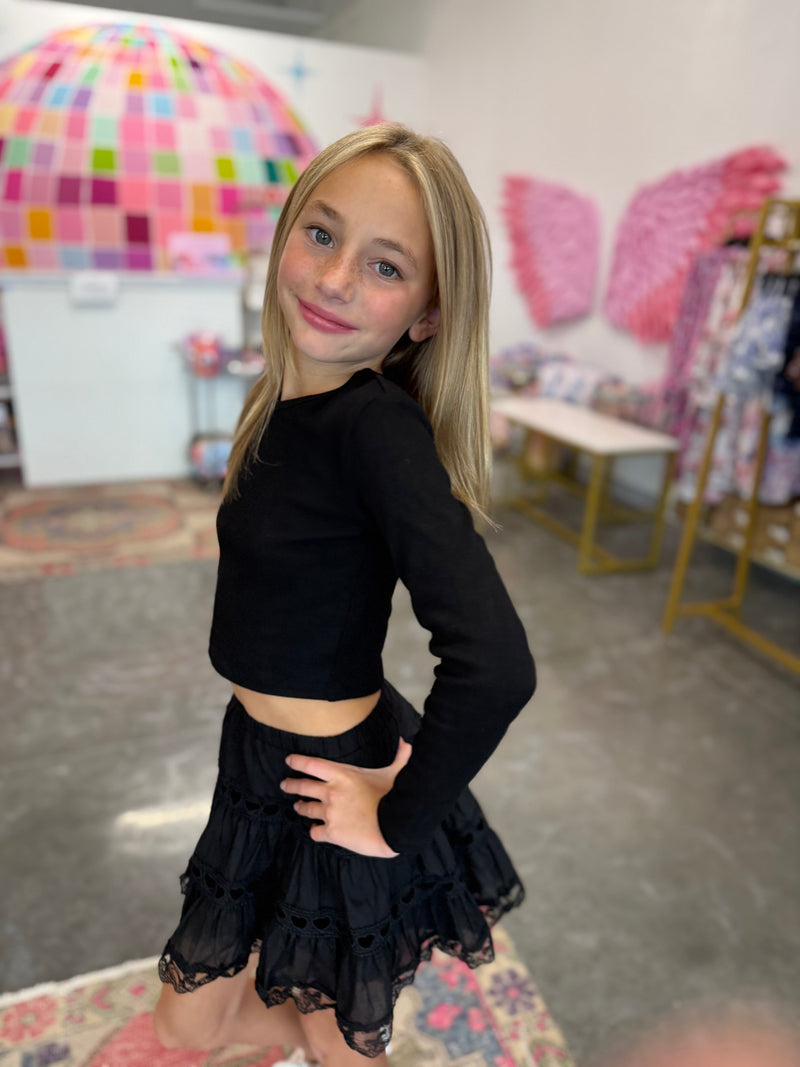 Sloane Long Sleeve Heart Top