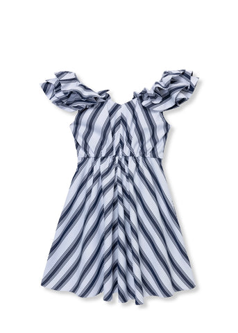 Ruched Woven Dress