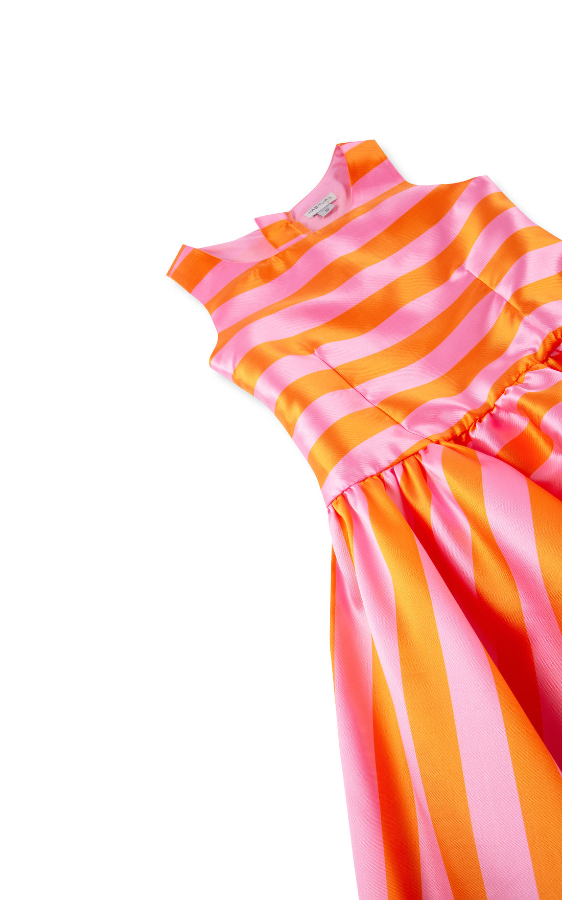 Stripe High-Low Dress