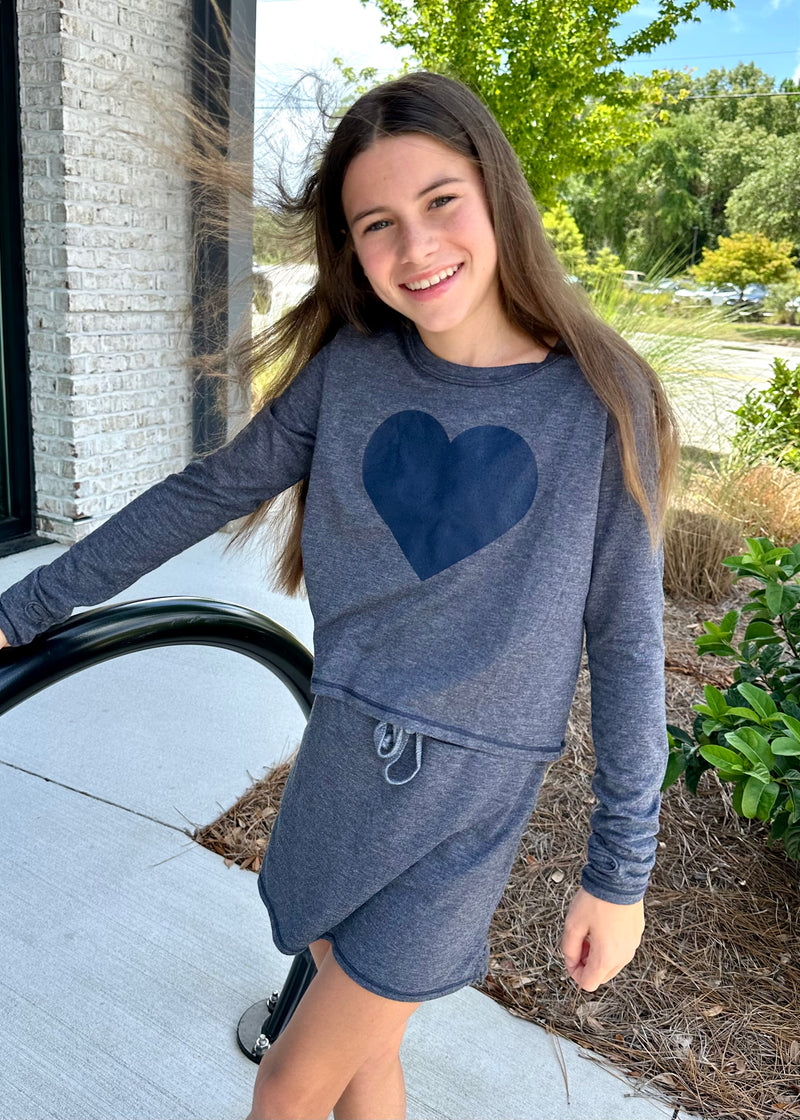 Large Heart L/S Tee
