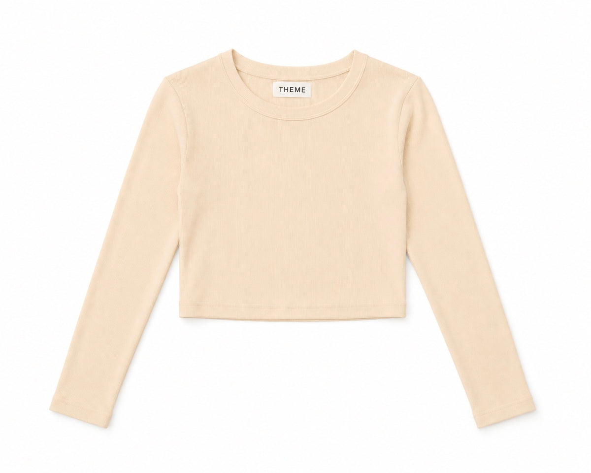 Sloane Ribbed Heart Long Sleeve Top-2 Colors