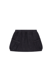Charcoal Corduroy Utility Skirt