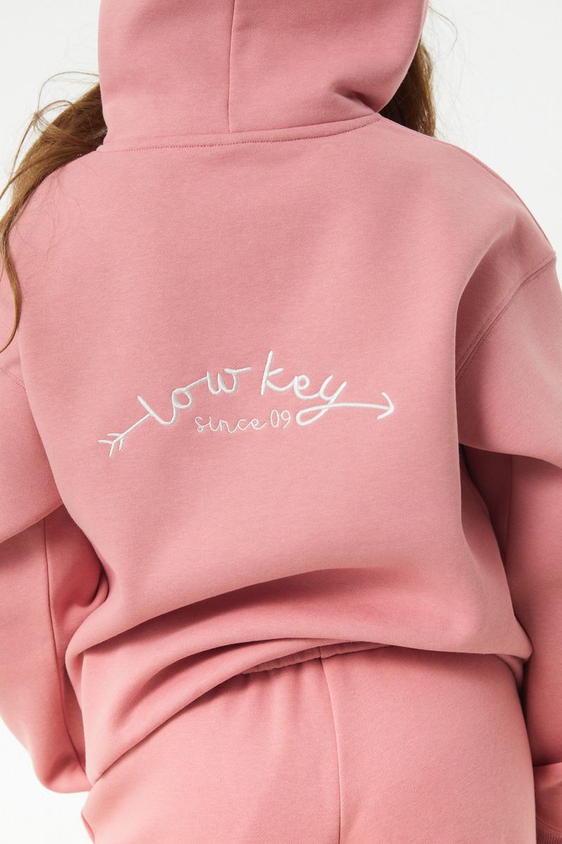Jessie Lowkey Hoodie – Rose